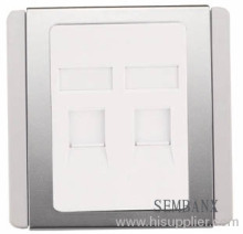 86type 2ports With Silver Frame?