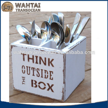 Cutlery box,flatware wood box, kitchen decor, hostess gift ,kitchen storage, Kithen decor