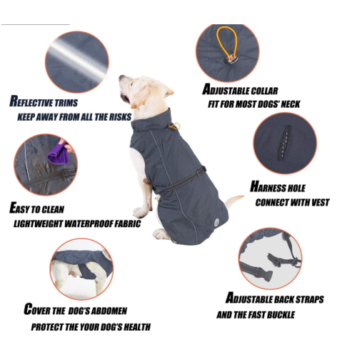 Dog Jacket Waterproof Dog Raincoat