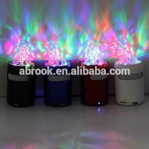 Portable wireless bluetooth speaker with led light