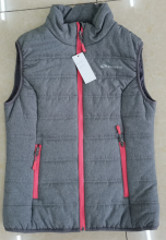 Polyester Vest With Zipper And  Padding