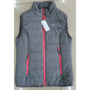 Gilet en polyester avec fermeture éclair et rembourrage