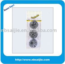 stainless steel scourer, cleaning ball, copperized and galvanized mesh scrubber,plastic scourer