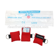 Mini easy to carry high quality face mask for cpr/cpr shields disposable