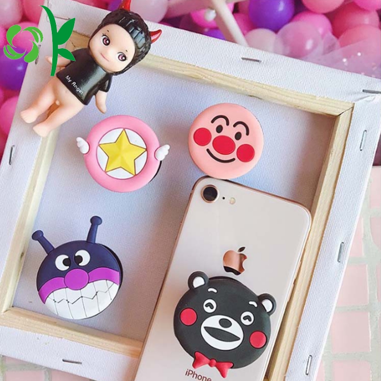 Cartoon Animal Cat Silicone Mobile Cell Phone Holder