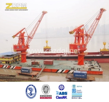 Marine Chinese Hydraulic Ship Deck Crane Floating Ship Crane