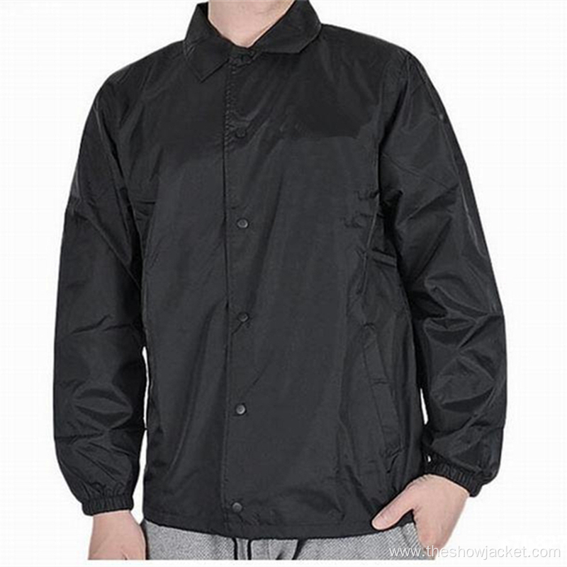 OEM Custom Men's Coaches Jacket Wholesale Blank Jacket