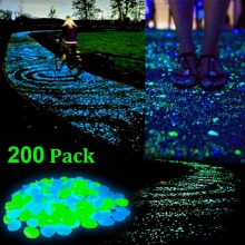Pebbles Luminous Stone Glow Stone , Garden Walkway Night Light Stone Decorative