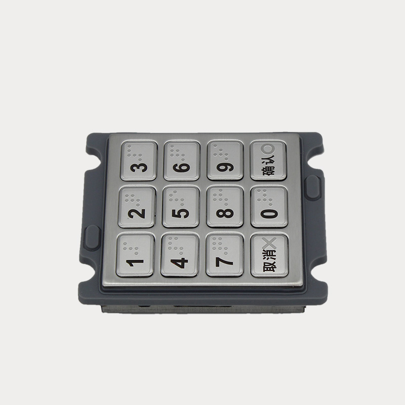لوحة مفاتيح معدنية صغيرة مشفرة لأكشاك سطح المكتب