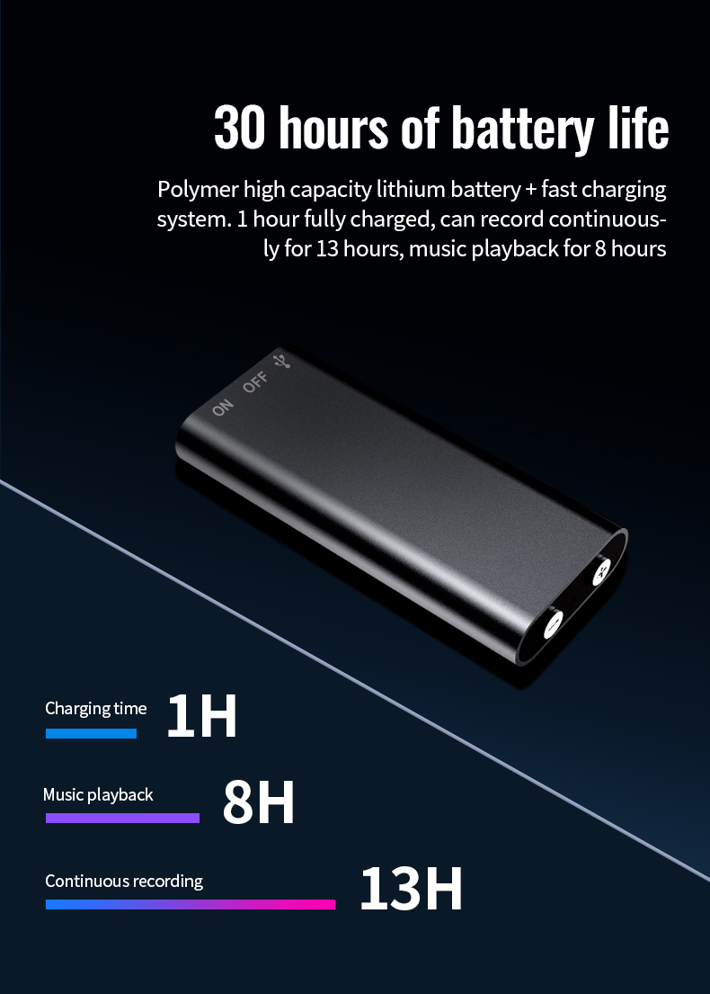 High Quality Q2 Portable And Durable recorder Dictaphone Digital Recorder Small Voice Recorder magndigital voice recording key