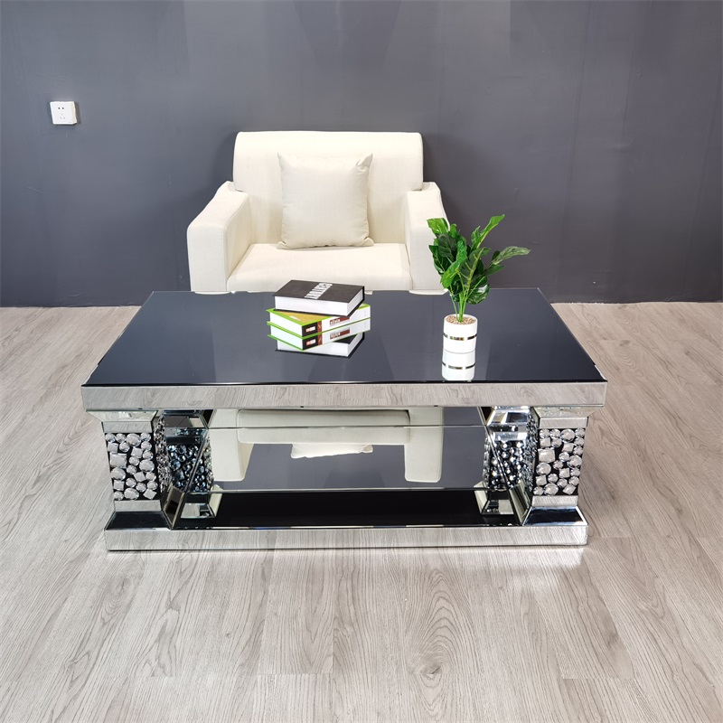 Table basse moderne de haut brillant et MDF