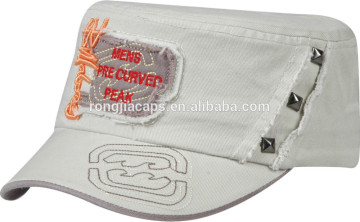 fashion washed appliqued army hat