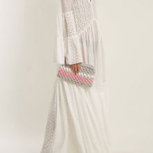 Colorful Stripe Crochet Bag For Walker