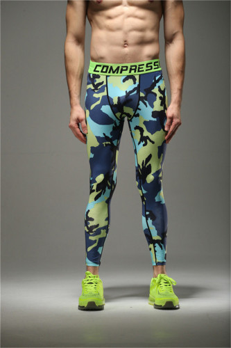 FABBRICA dell'OEM Mens Sport Leggings Pantaloni di compressione personalizzata