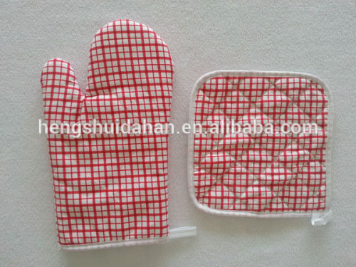 100% cotton oven mitten