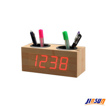 Smart Penholder With Table Led Alarm Clock