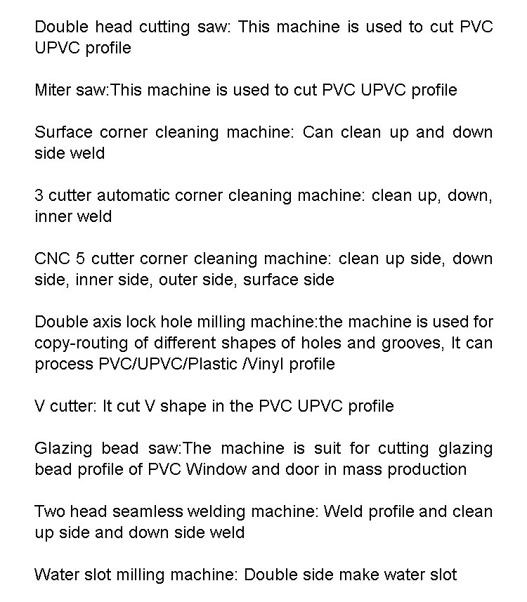 Top And Bottom Two Cutter Surface Corner Clean Machine For PVC UPVC Profile