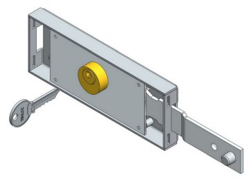 Right Shifted Deadbolt Roller Shutter Lock
