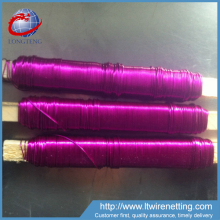 paper covered florist wire/gold colored jewelry florist wire/colored craft wire