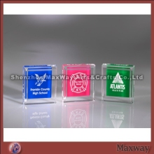 High transparent corporate acrylic trophy/award stand with logo