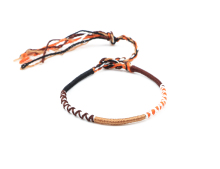 braided blue & red string colorful silk thread bracelets bangles