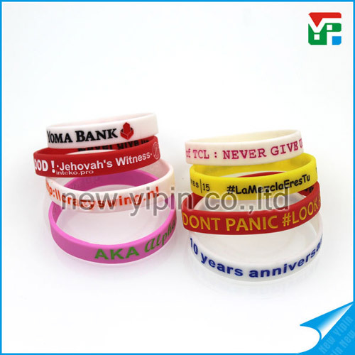 Silicone manufacturer Cheap prices Colorful bracelets silicone gifts bracelets in China