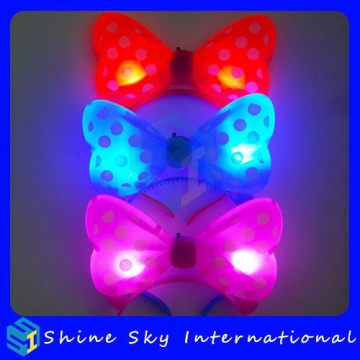 New Hot Sell Plastic Led Bow Headband