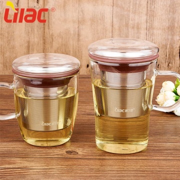 custom cup green tea luxury clear glass mugs