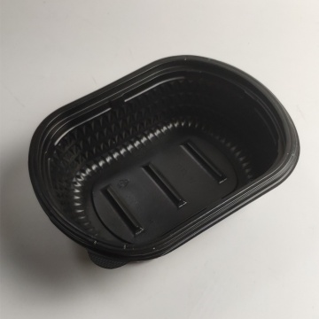 Black PP based Microwavable polypropylene Fast food box