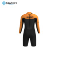 Seaskin 2mm neoprene सूट लंबी आस्तीन लघु पैर शॉर्टी गर्म डाइविंग तैराकी wetsuit रखें