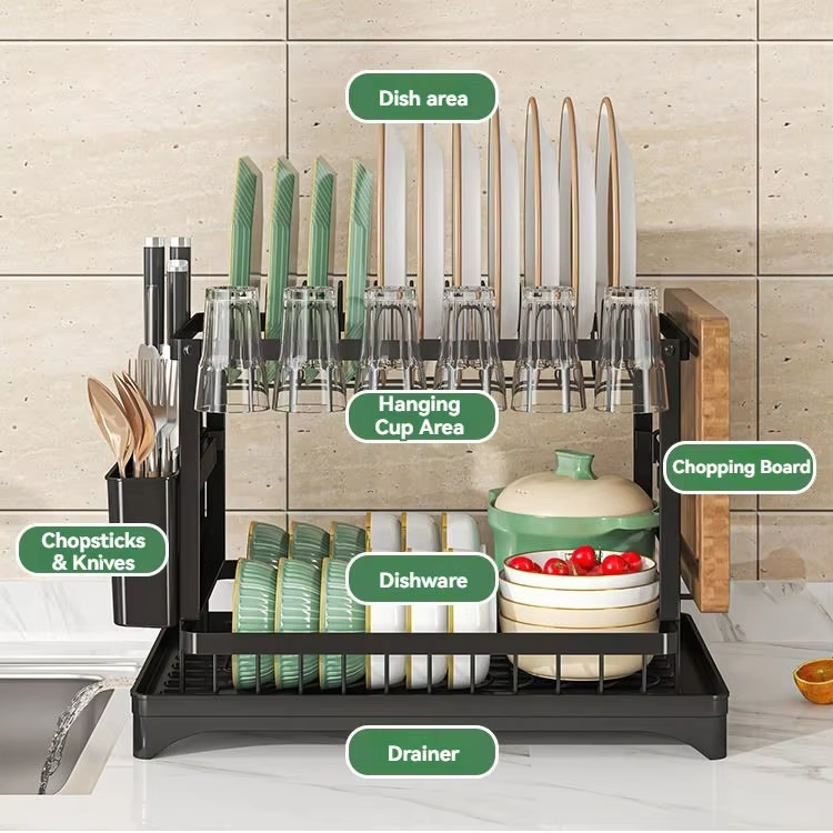 سبد کاسه آبکش دو نفره آشپزخانه Kitchen Double Drain Bowl Basket