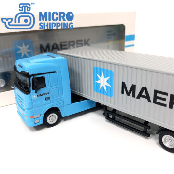 Diecast Alloy Truck Model Miniature Container Truck