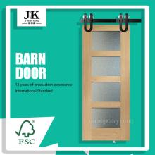 JHK-G17 Faux Wood Shutter Door Interior Decorative Wooden Door Philippines Sliding Door