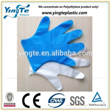 Polyethylene pe streth gloves white