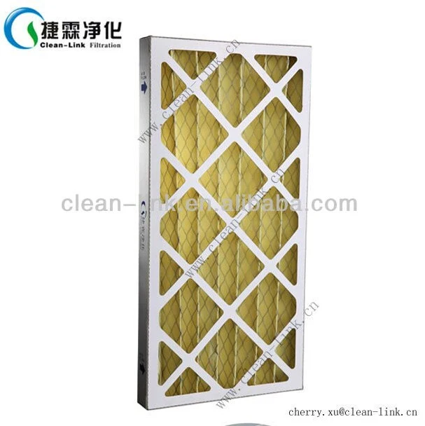 Nonwoven Pleat Filter with Paper Cardboard Frame