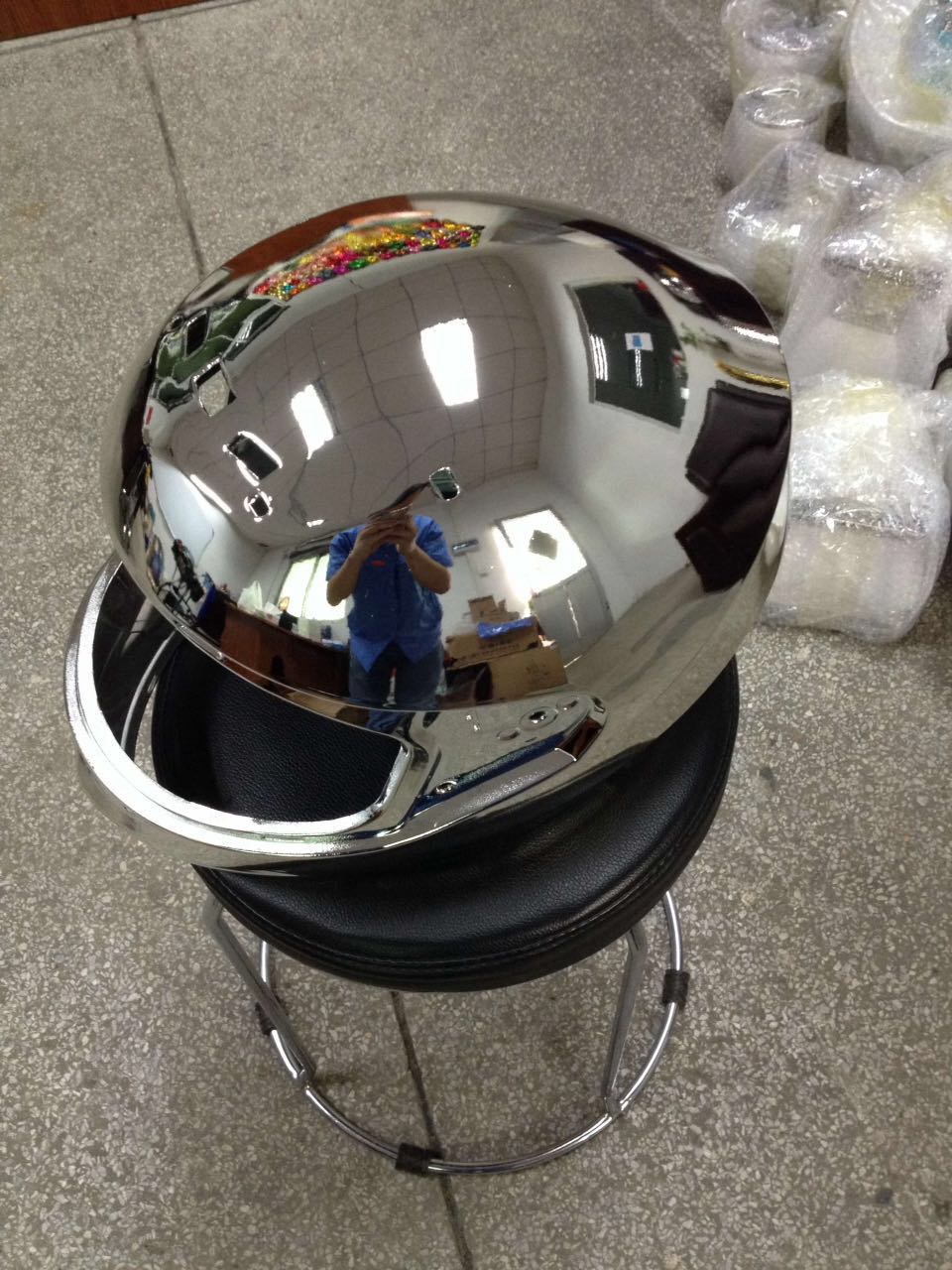 طلاء خوذة المعدن plating metalizing helmet