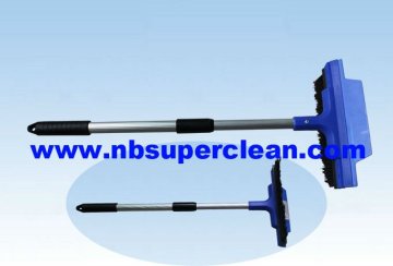 Plastic Extendable snow brush With Widen Scraper, car snow brush