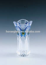 Hot selling machine pressed colored glass vase