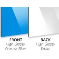 3MM Gloss Process Blue / Gloss White Aluminium-Verbundplatte