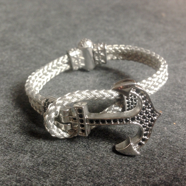 Steel Wire Cord Anchor Bracelet