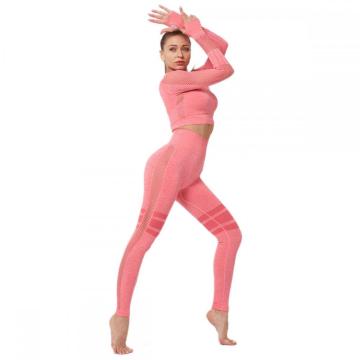 Isinqe Esiphezulu seGym Mesh Leggings Suit