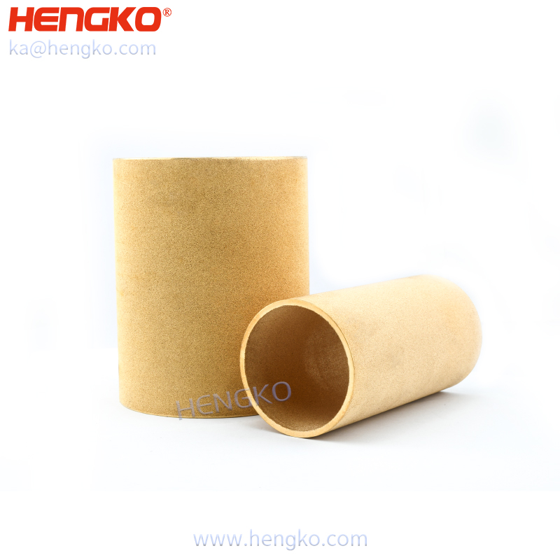 High temperature resistance sintered bronze porous metal filter tube for water  filtration