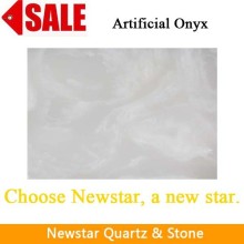 Newstar 600x600 polished faux white onyx