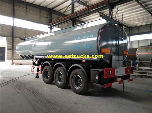 25cbm tri-axle sodium hydroxide tank trailer