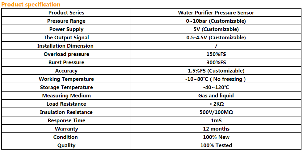 HM4100 Hot-selling Water Purifier Sensor