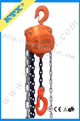HIGH QUALITY HS-VT chain hoist/ chain pulley block / factory from CHINA