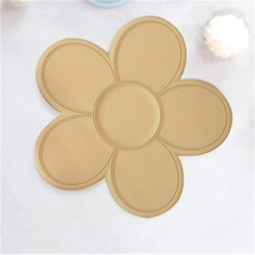 fashion flower shape Silicone baby placemat