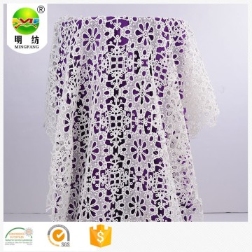 2020 new chemical embroidery lace polyester fabric