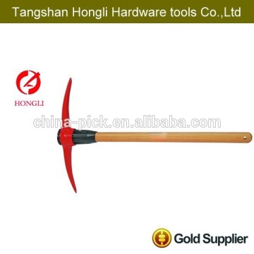 high quality pickaxe with pickaxe wooden handle