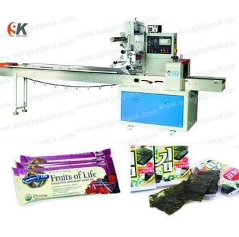 pillow bag flow wrap machine for chocolate bars,seaweed